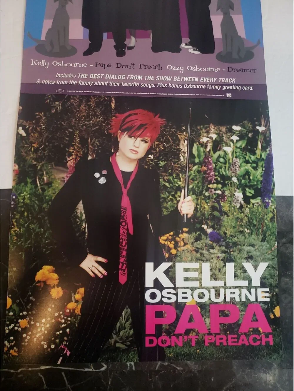 The Osbournes TV Promo Poster & Kelly 02 Ozzy Sharon Jack